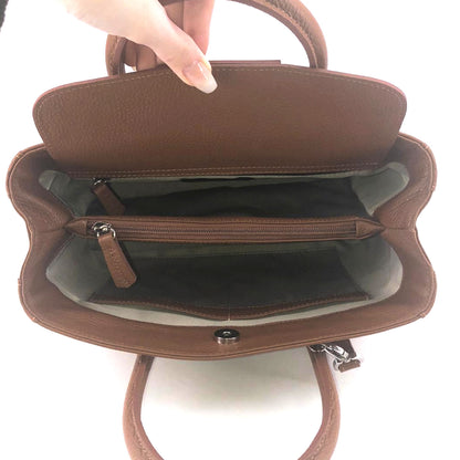 Maxima Handtasche klein, cognac/braun - Innen