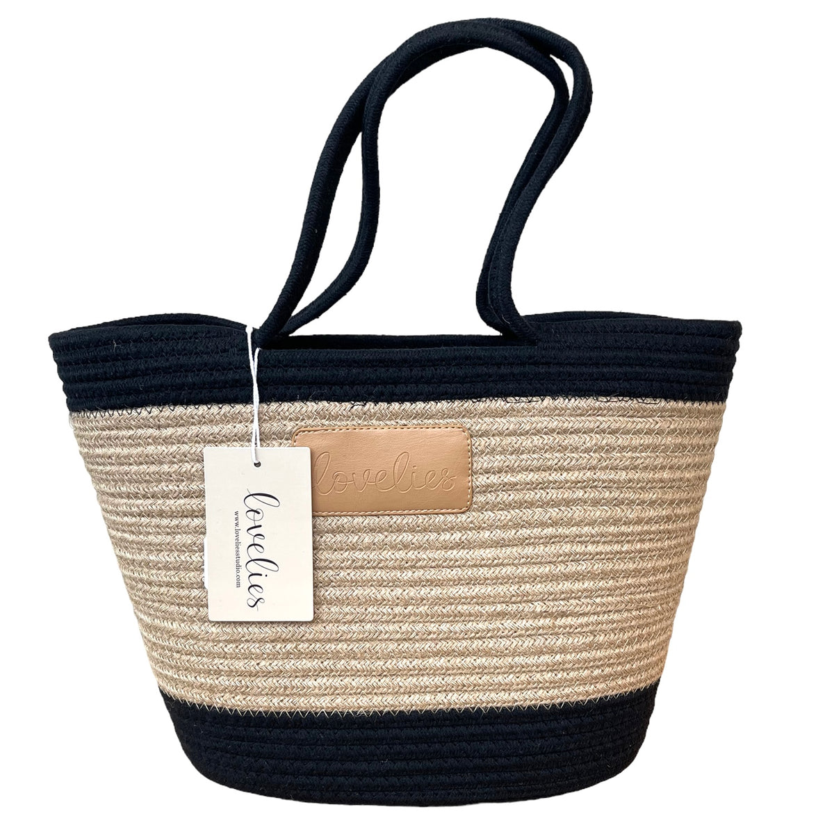 LOVELIES Sommertasche Shopper black schwarz