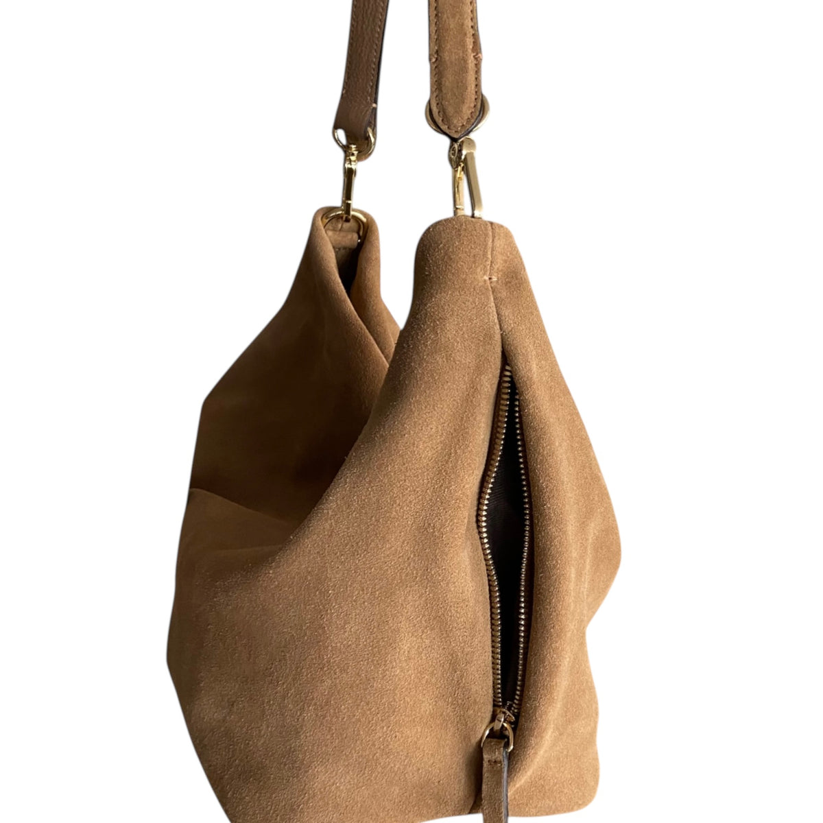abro Ebony Hobo big Schultertasche cappuccino
