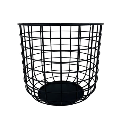 Kaheku Metallkorb TALSI schwarz, H 19 cm