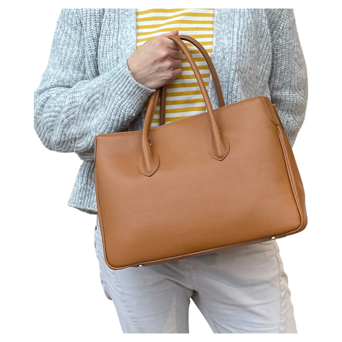 Maxima Handtasche mittel biscotto cognac
