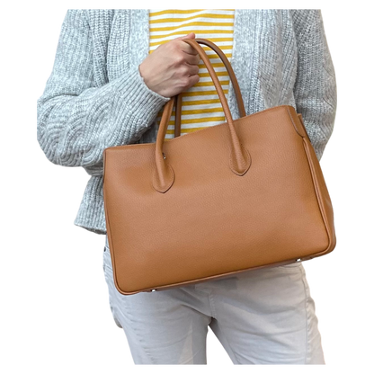 Maxima Handtasche mittel biscotto cognac