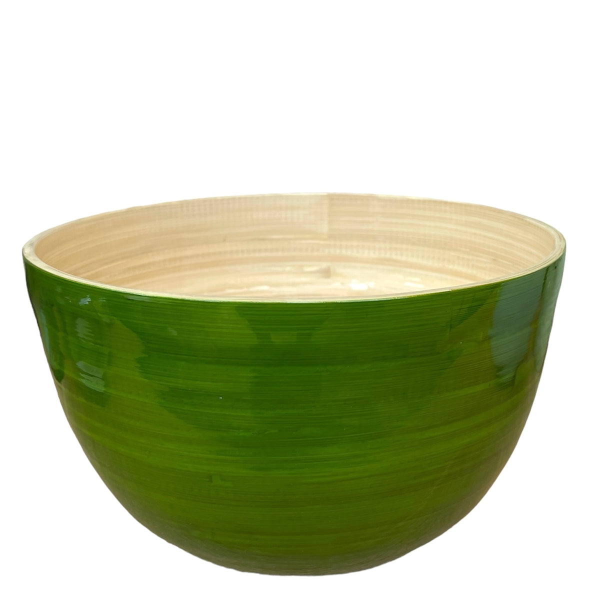 albert L. (punkt) Bambus Schüssel Salatschale 22 x 14cm grün (ohne Deko)
