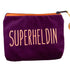 Frau Heidelberg Kosmetiktasche  Beere, Neon orange  Glitzer Superheldin