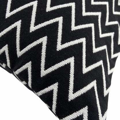 Orskov Kissenhülle Zig Zag 60x60 cm, schwarz/weiss