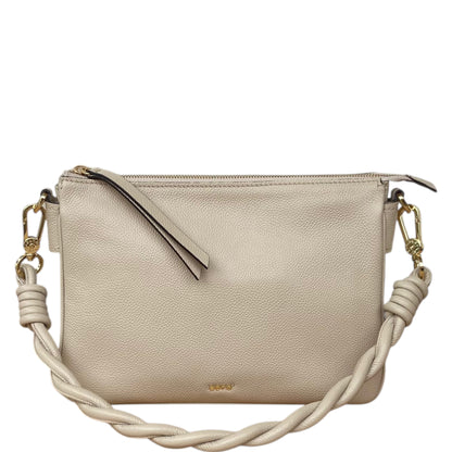 abro TWOFOLD Umhängetasche mit Einteilung, beige