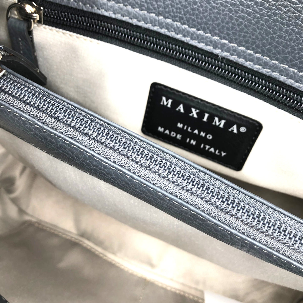 Maxima Tasche klein,dunkelgrau - Detail, Innen