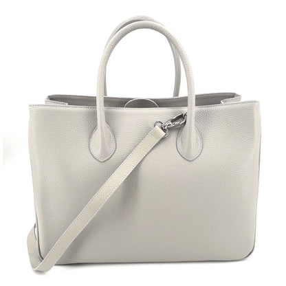 Maxima Tasche groß, hellgrau - Von der Seite