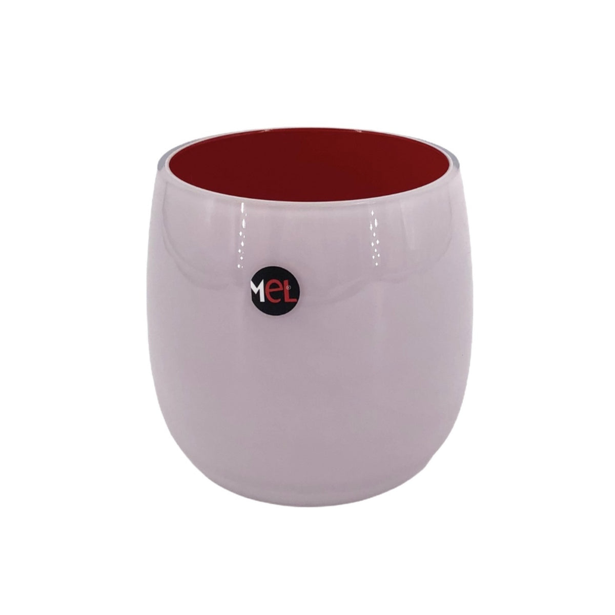 Mel Vase "Happy Spring" klein, dunkelrot