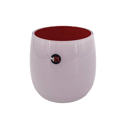 Mel Vase "Happy Spring" klein, dunkelrot