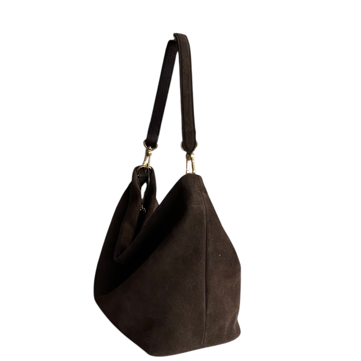 
abro EBONY Hobo big Schultertasche dark brown, dunkelbraun
