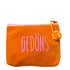 Frau Heidelberg Kosmetiktasche S orange mit neon pink GEDÖNS