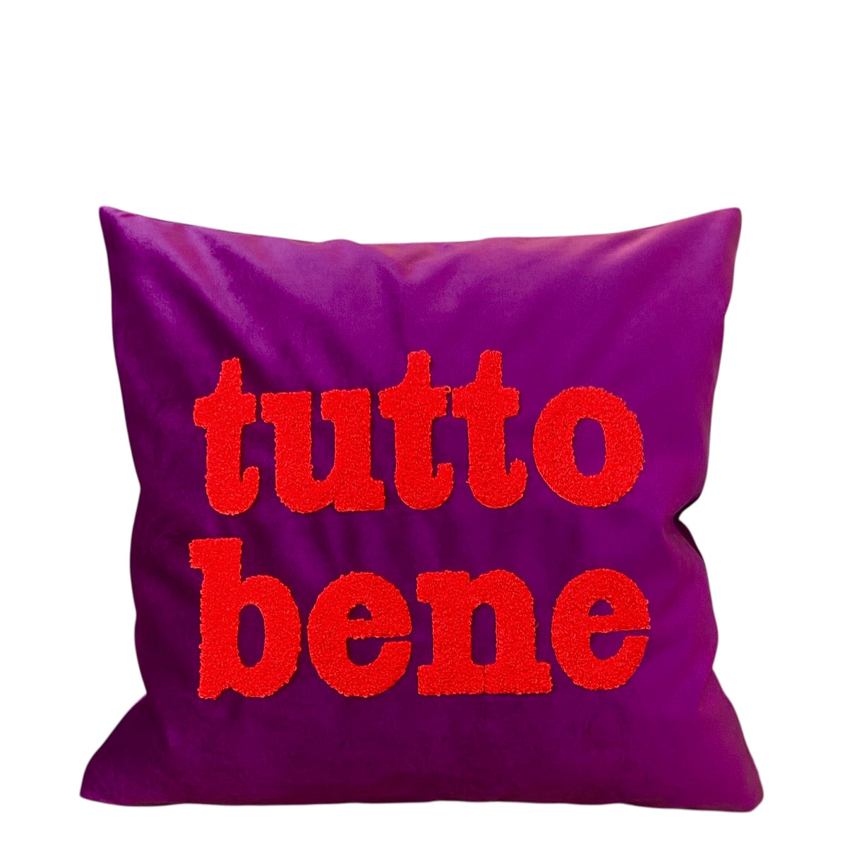 Pad Letters Kissenhülle 45x45cm TUTTO BENE, berry