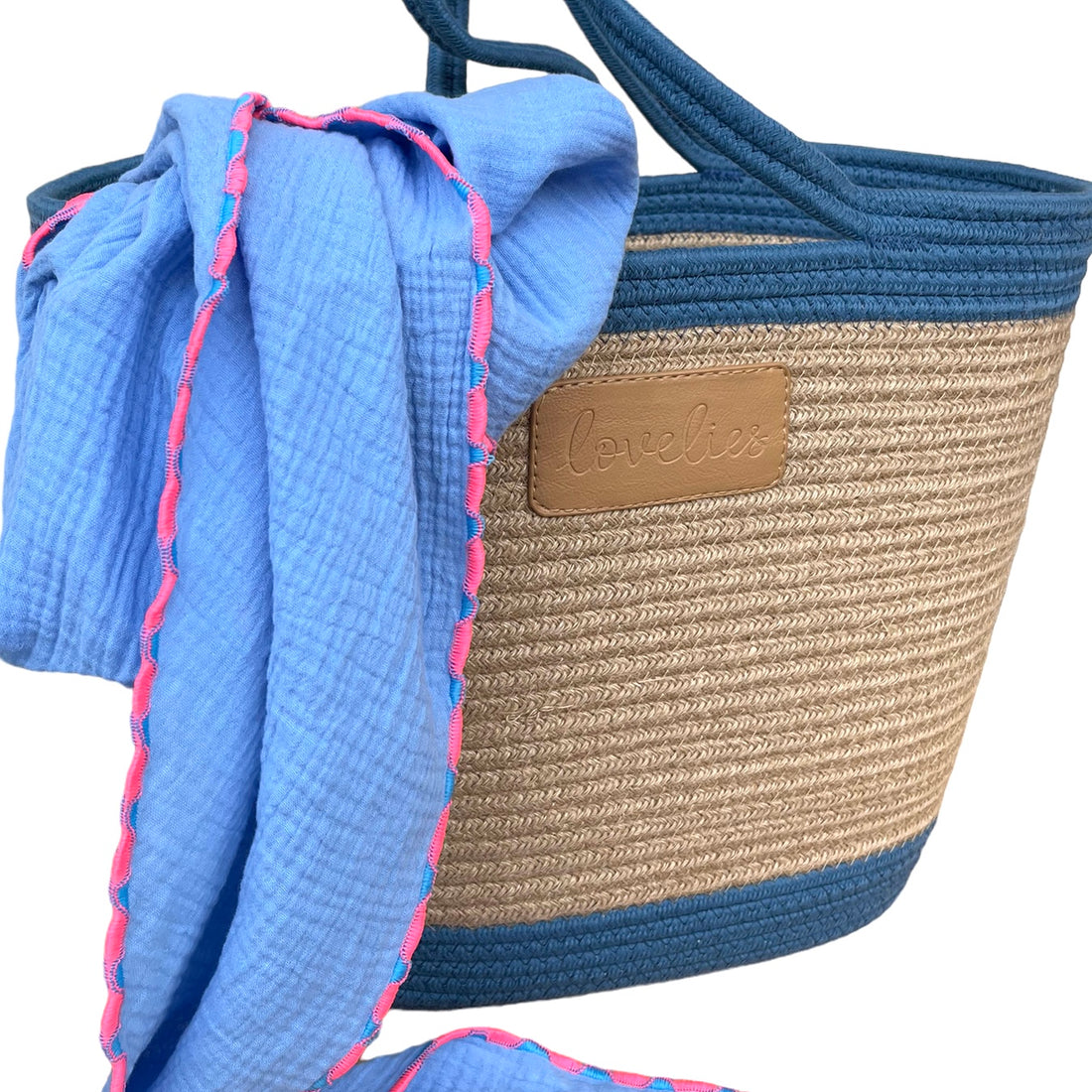 LOVELIES Sommertasche Shopper blau (ohne Deko)