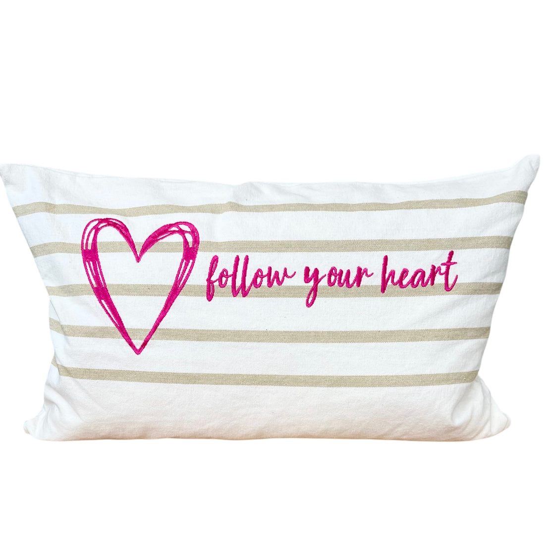 Pad Concept Nautic "follow your heart" Kissenhülle, Pink