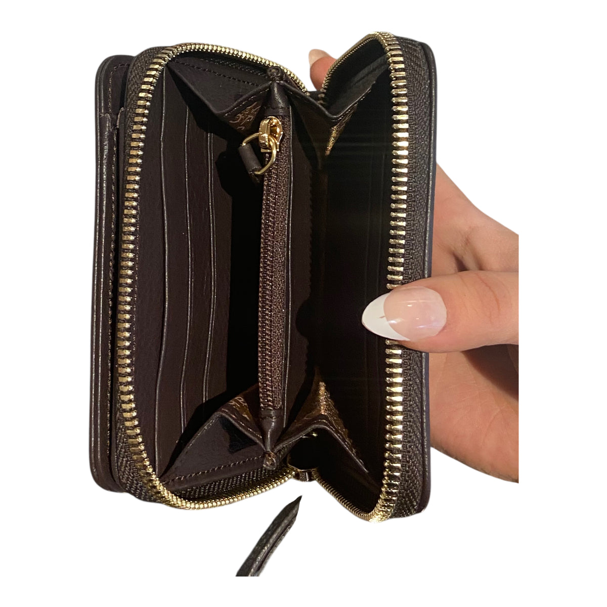 abro Geldbörse Dalia Leder dark brown