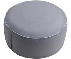 Outdoor Sitzpouf wetterfest dunkelgrau