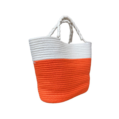 KAMKAMOA Sommertasche Shopper Baumwolle weiß/orangeOA Sommertasche Shopper Baumwolle weiß/orange