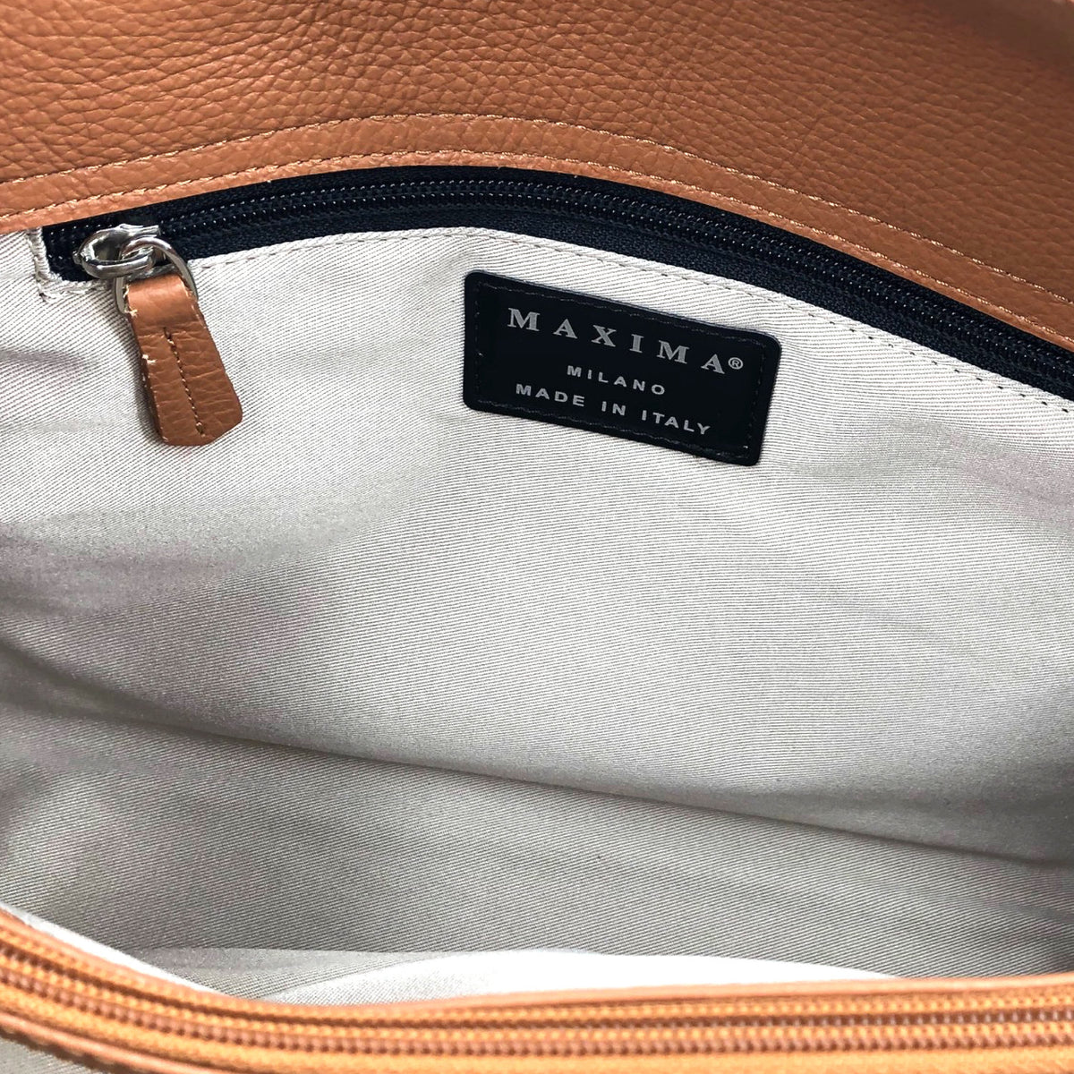Maxima Handtasche mittel cuoio cognac /nussbraun