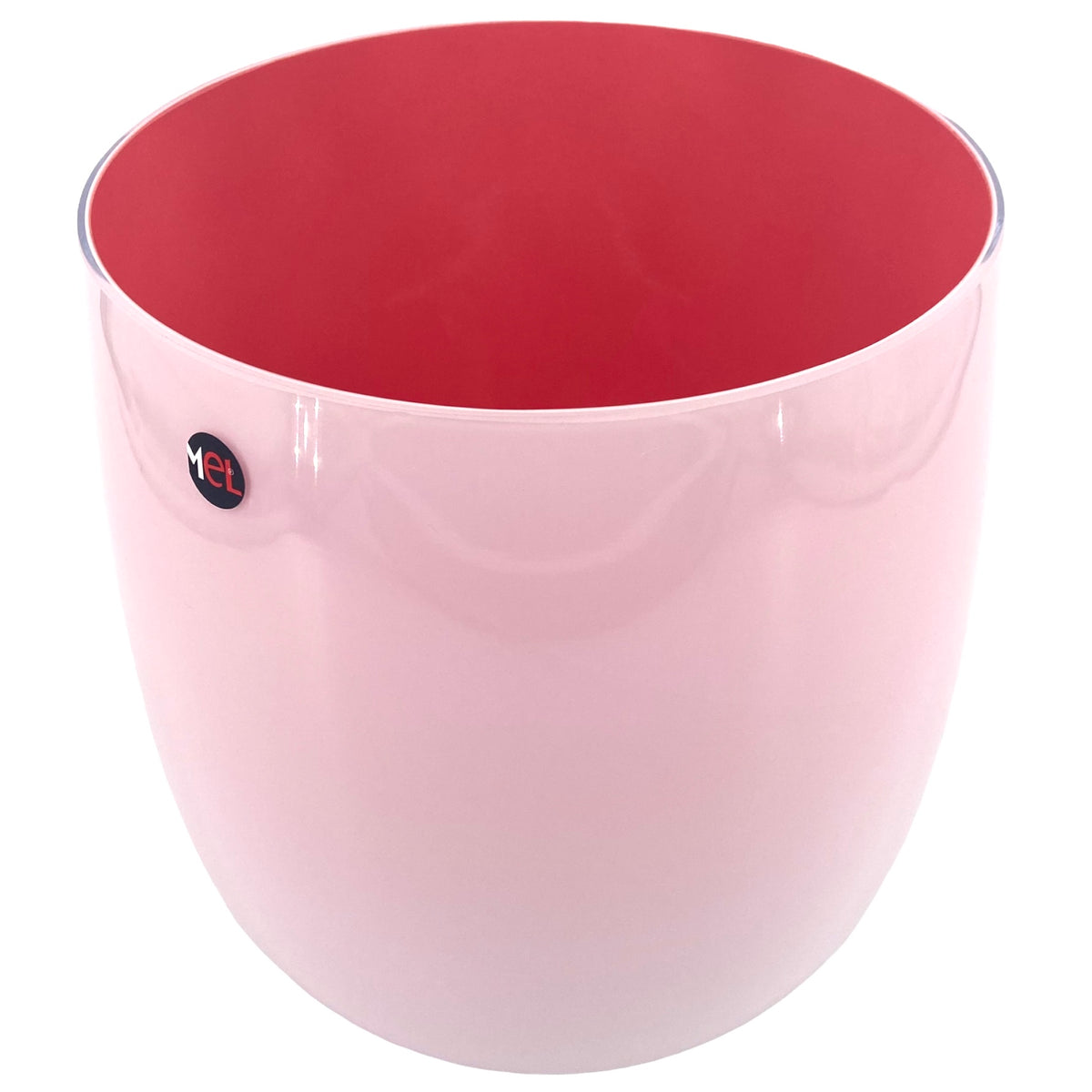 Mel Vase "Happy Spring" groß koralle