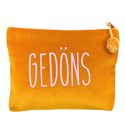 Frau Heidelberg Kosmetiktasche M orange NEON rosa GEDÖNS