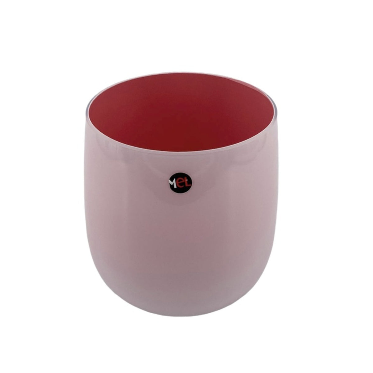 Mel Vase "Happy Spring" klein koralle