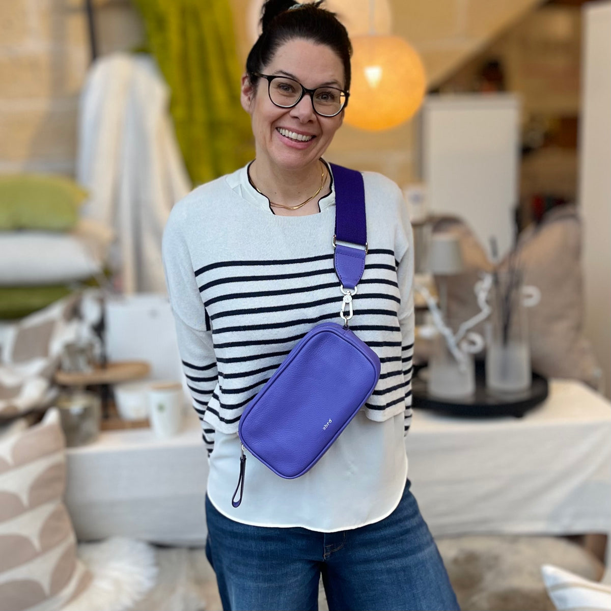 abro TINA Umhängetasche purple, lila