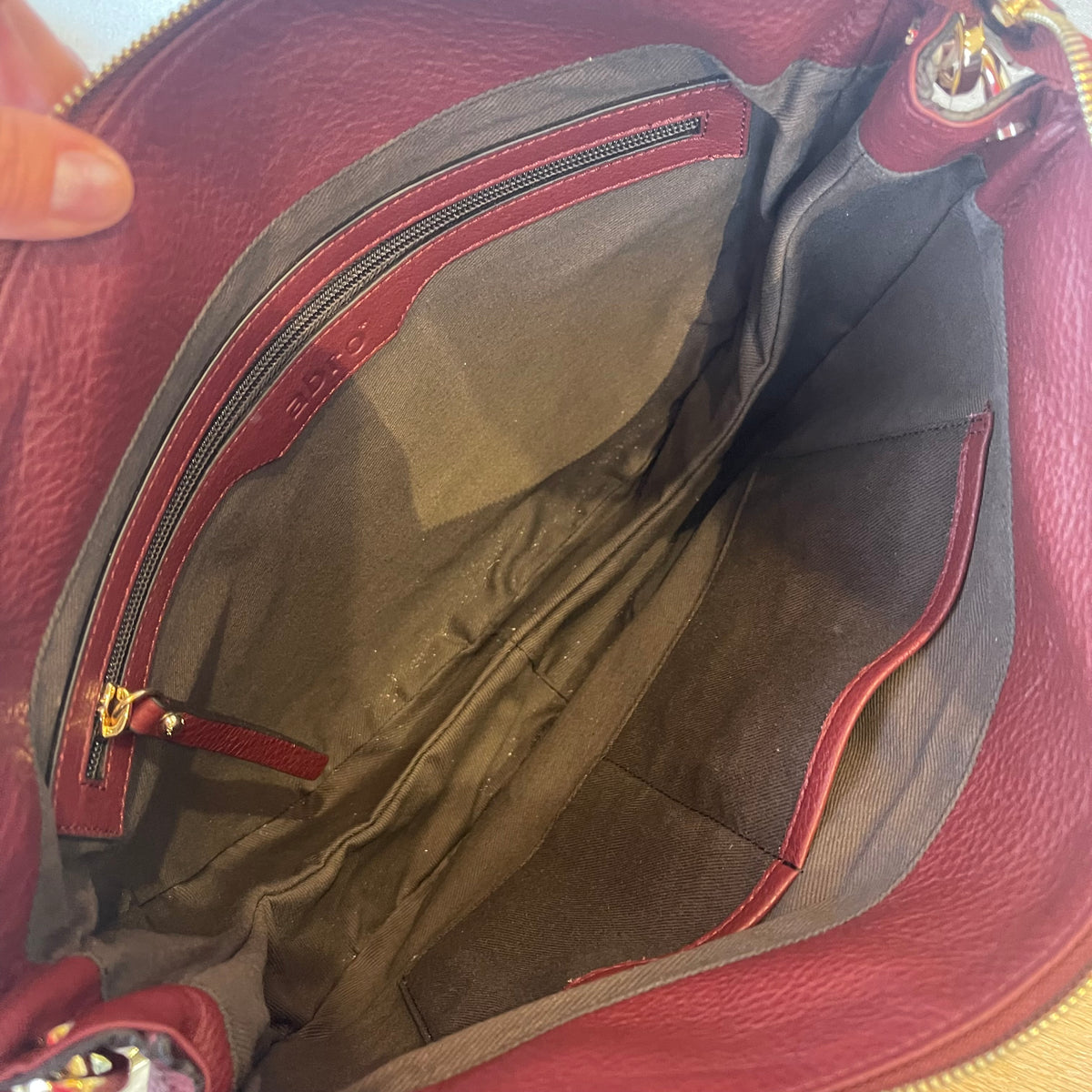 abro Hobo CLARA big, Beuteltasche, bordeaux