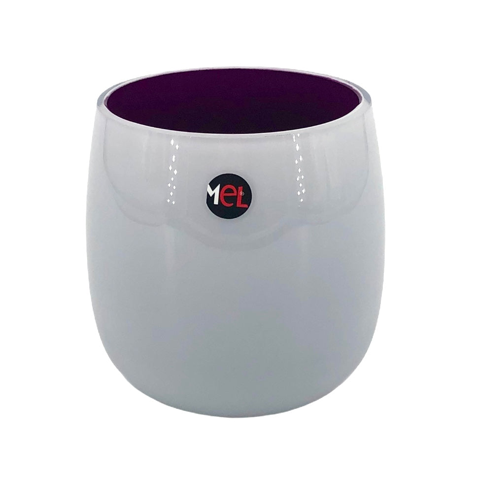 Mel Vase "Happy Spring" klein, violett