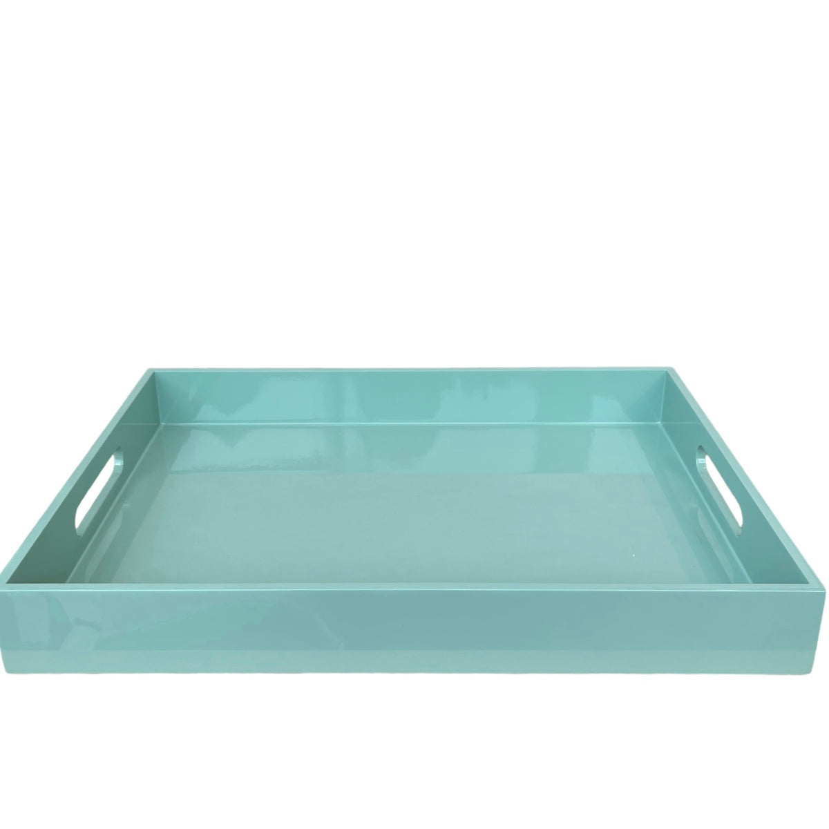 albert L. (punkt) Lacktablett 40 x 30 cm Hochglanz eisblau mint