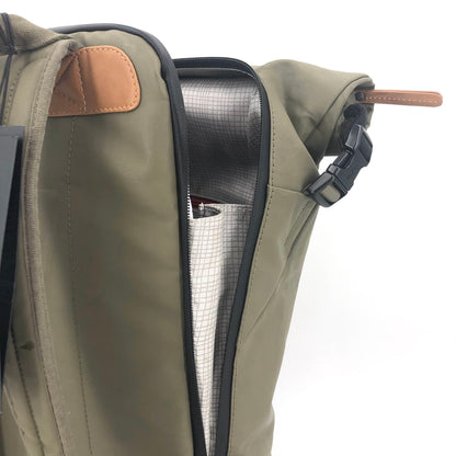 aunts &amp; uncles Rucksack “Fukui”, fallen rock/olivgrün mit cognac