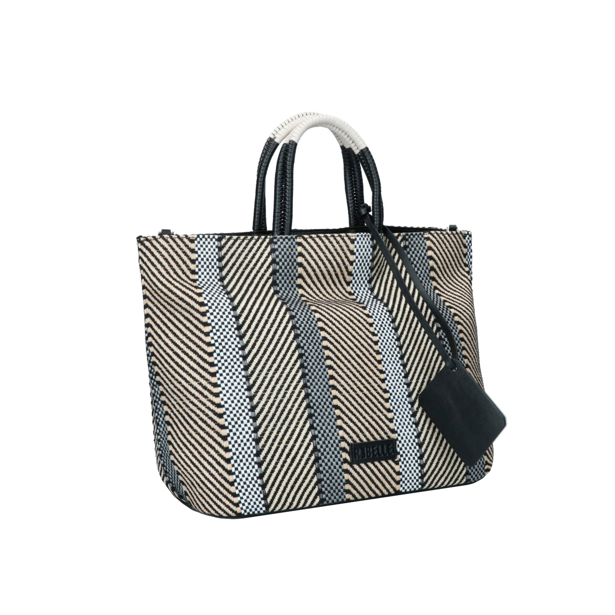 Rebelle ftc Raphia Handtasche, shell, sand