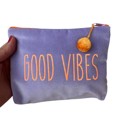 Frau Heidelberg Kosmetiktasche M flieder orange GOOD VIBES