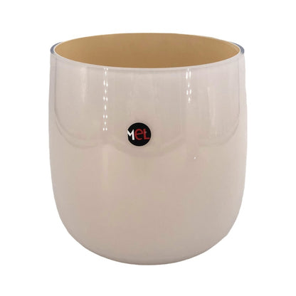 Mel Vase "Happy Spring" mittel, sand/puder