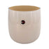Mel Vase "Happy Spring" mittel, sand/puder