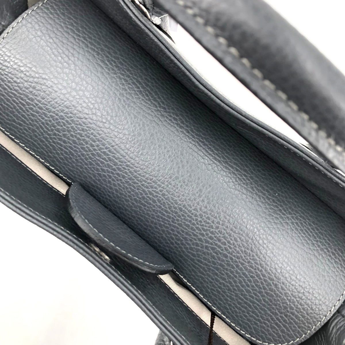 Maxima Tasche klein,dunkelgrau - Verschluss