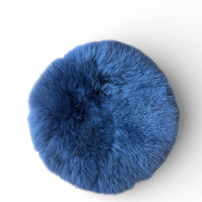 Sitzauflage Lammfell indigo dunkelblau