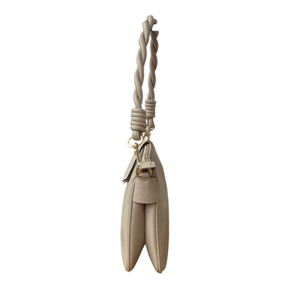 abro TWOFOLD Umhängetasche mit Einteilung, beige