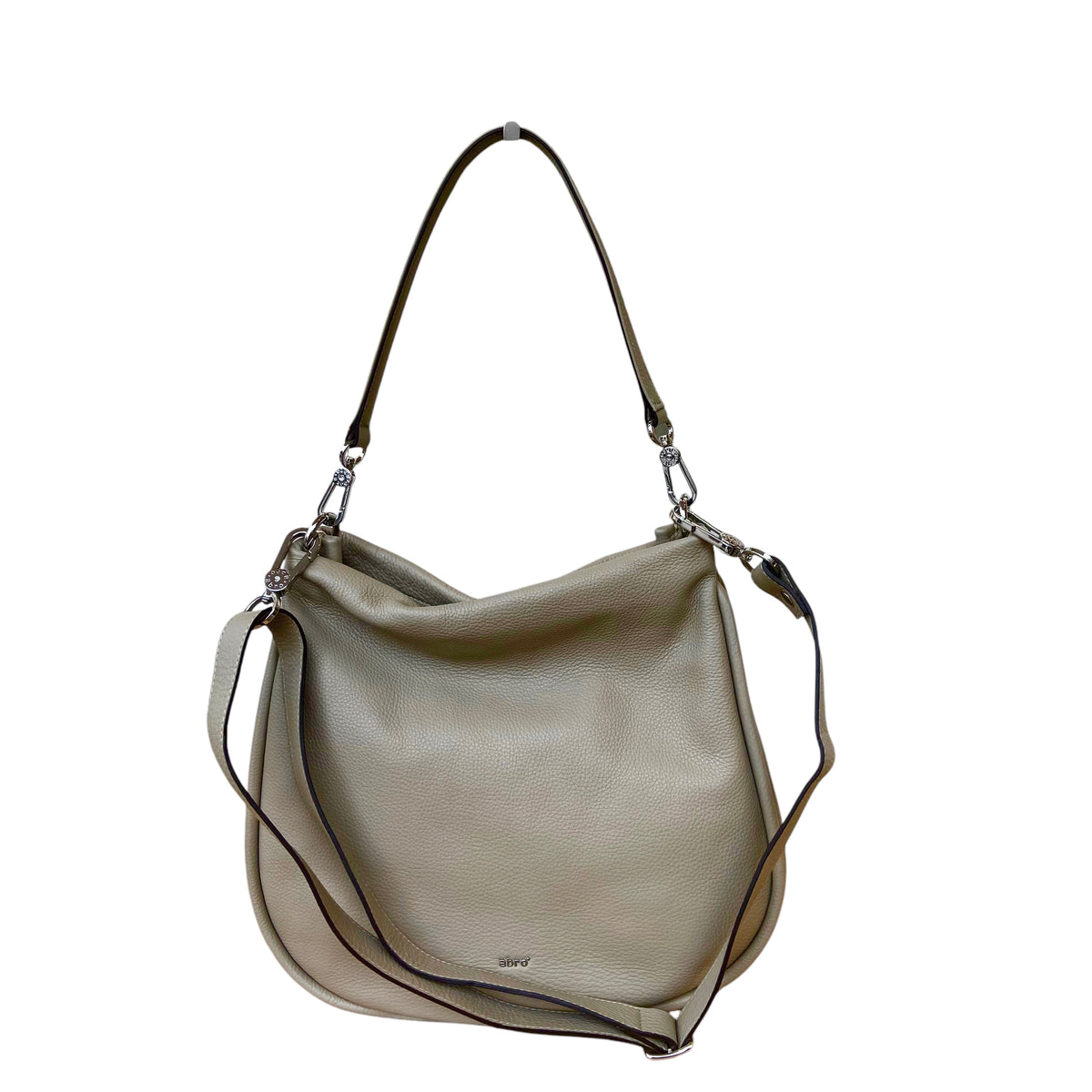 abro RAQUEL Hobo Beuteltasche small, beige