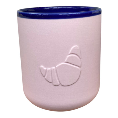 Chic Mic Good Mood Cup Porzellanbecher CROISSANT 380ml, rosa/blau