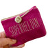 Frau Heidelberg Kosmetiktasche S pink, Glitzer Gold SUPERHELDIN