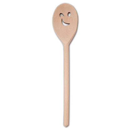 Holzlöffel mit Zwinkerauge