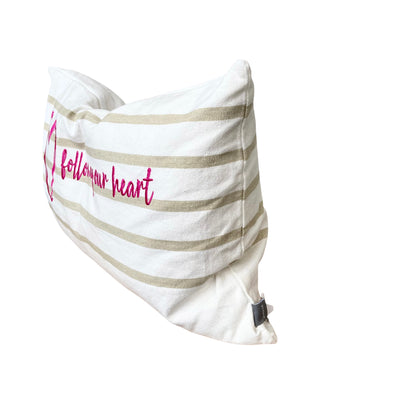 Pad Concept Nautic "follow your heart" Kissenhülle, Pink