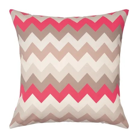 PAD ZICZAC Outdoor Kissen Gartenkissen wetterfest 45x45 beige koralle