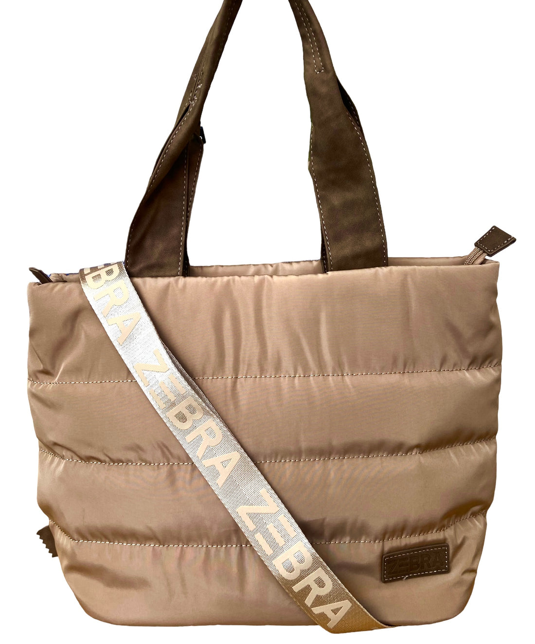 Zebra Shopper klein, taupe