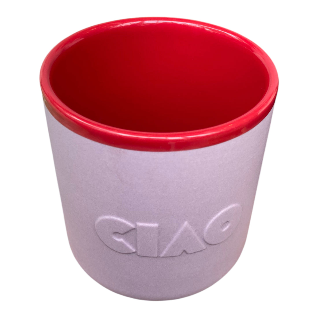 Chic Mic Good Mood Cup Porzellanbecher CIAO  380ml, rot/rosa