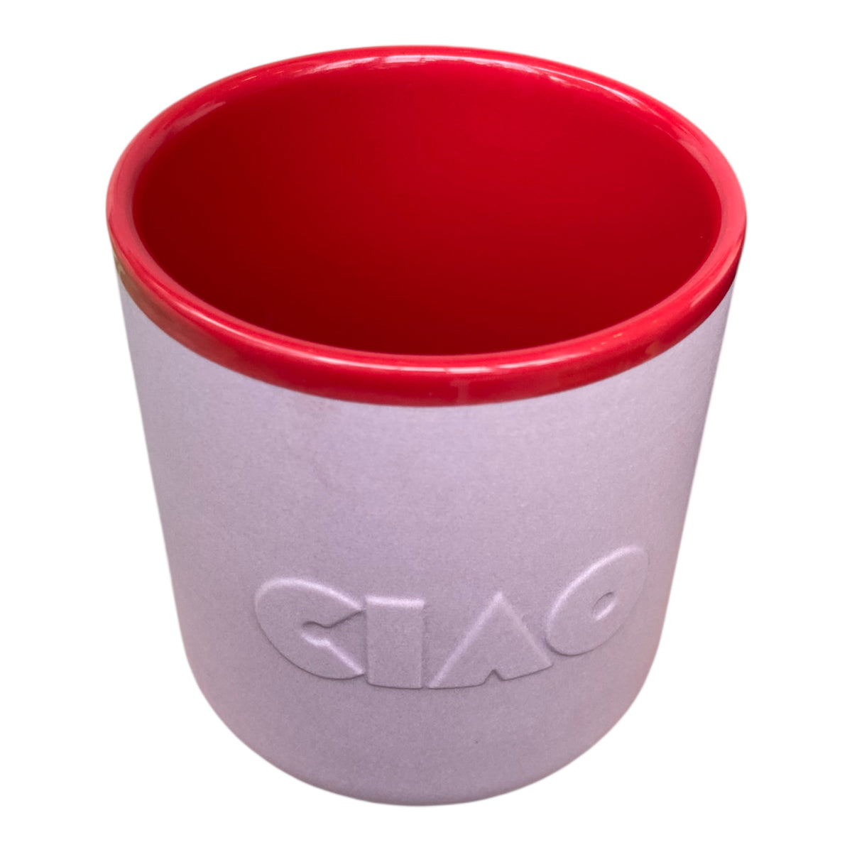 Chic Mic Good Mood Cup Porzellanbecher CIAO  380ml, rot/rosa