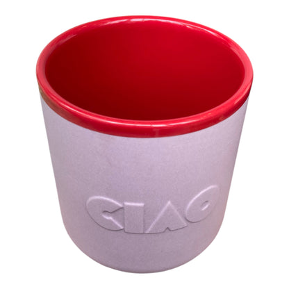 Chic Mic Good Mood Cup Porzellanbecher CIAO  380ml, rot/rosa