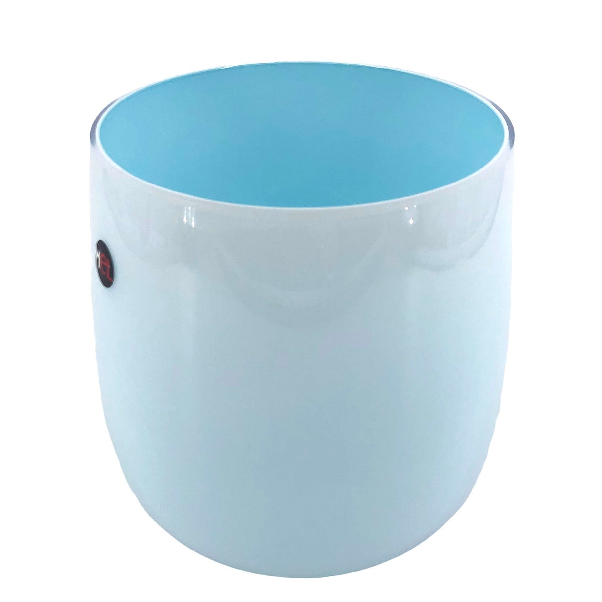 Mel Vase "Happy Spring" mittel pastellblau
