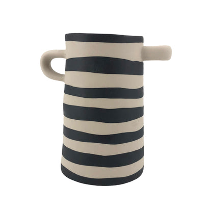 ASA Selection RAYU Vase klein natur schwarz gestreift